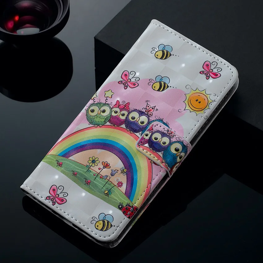 Sunjolly для huawei P10 Lite 3D рельеф из искусственной кожи чехол телефона карты бумажник
