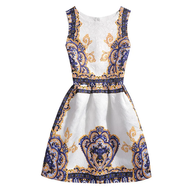 Платья для девочек летнее платье подростков принцессы с цветочным узором одежда