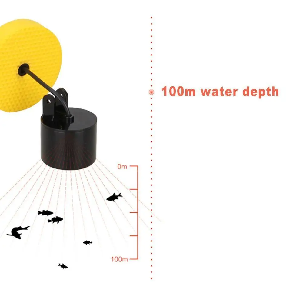 Портативный эхолот для рыболокаторов ЖК дисплей 100 м|Рыболокаторы| |
