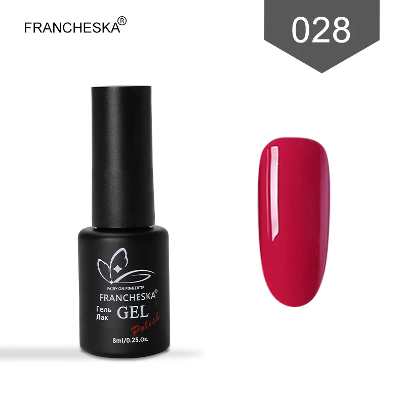 Francheska 028 Francheska Базовое покрытие tirnak oje гель лак Топ базовый набор верхнее покрытие nagellak полуперманентный впитывающий Гель-лак для ногтей lakiery hybrydowe - Цвет: Francheska 028