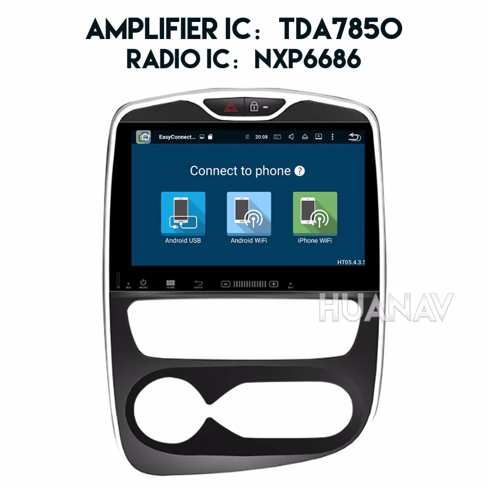 Для Renault Clio 2013-2017 автомобильный dvd-плеер GPS ГЛОНАСС карта RDS радио Android 8 0 4 Гб + 32 ядер