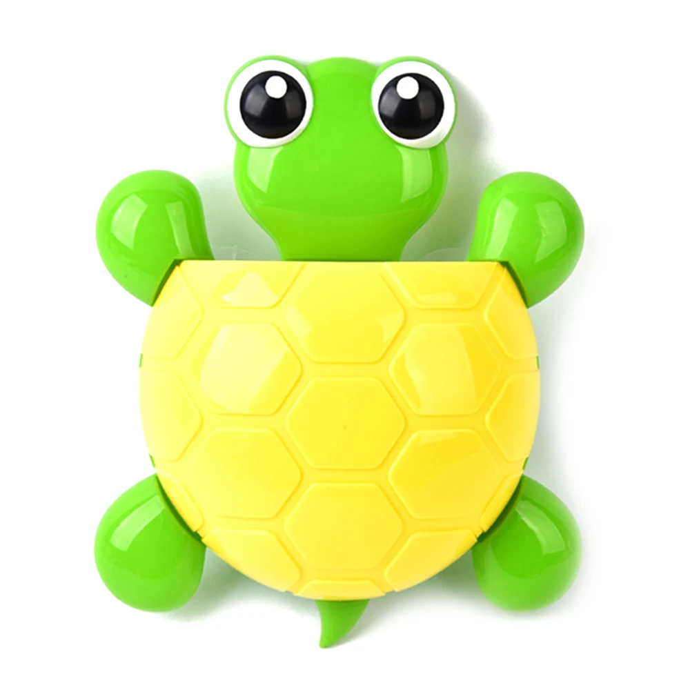 Yellow Turtle Shell Креативный дизайн черепаха держатель зубной щетки присоска крючок мультфильм черепаха Ванная комната Зубная паста аксессуары детская зубная щетка держатель - Цвет: Yellow Turtle Shell