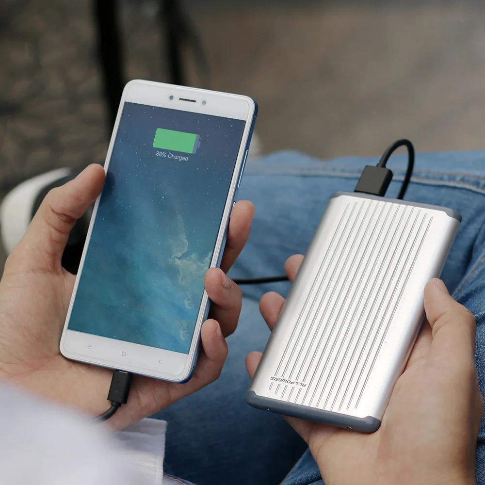 Все мощности S power Bank 5000mAh внешняя батарея портативное зарядное устройство для