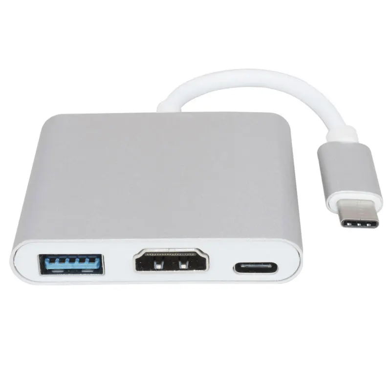 3-в-1 Thunderbolt 3 адаптер концентратор USB Type C к HDMI USB-C концентратор док-станция с Мощность доставки для samsung режимом Dex MacBook Pro/Air