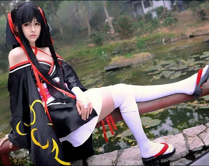 Горячая Распродажа черное Kikou Shoujo Wa Kizutsuka Nai YaYa платье для косплея женское
