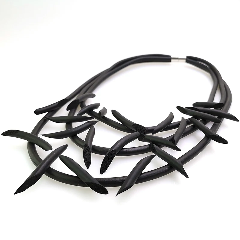 YD&YDBZ Designer Handmade Necklace Women's Rubber Jewelry Glue Chain Punk Style Pendant Necklaces Wholesale Jewelry For Ladies