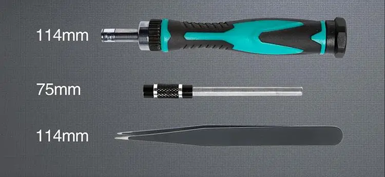 Pro'skit SD-9827M мульти-функциональный 27 в 1 поддержание точности Двусторонняя отвертка инструмент для пинцета группа бытовые инструменты для ремонта