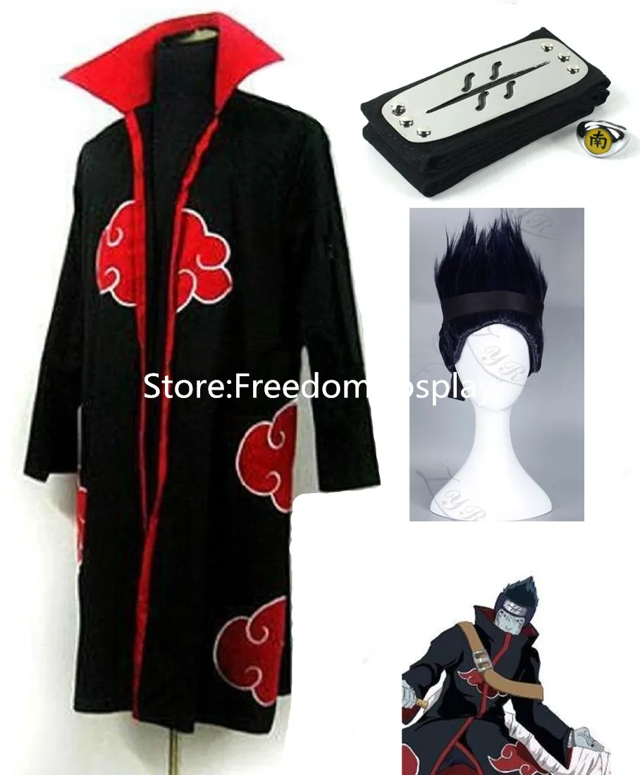 Akatsuki Kisame Hoshigaki Косплей Костюм Аниме Бесплатная доставка|cosplay costume anime|costumes animecosplay |