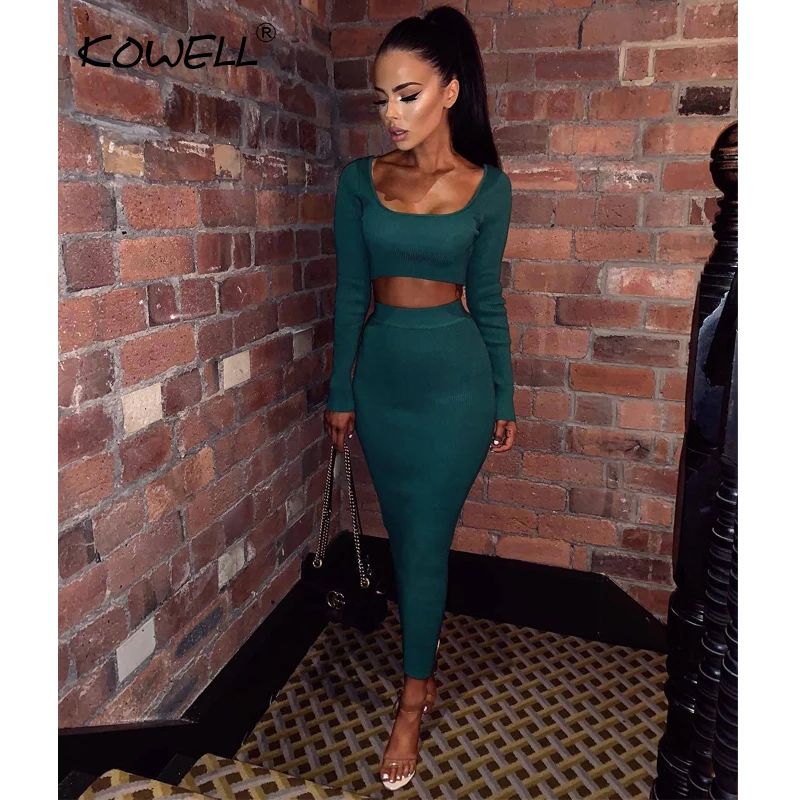 Женское платье с длинным рукавом повседневное облегающее квадратным воротником