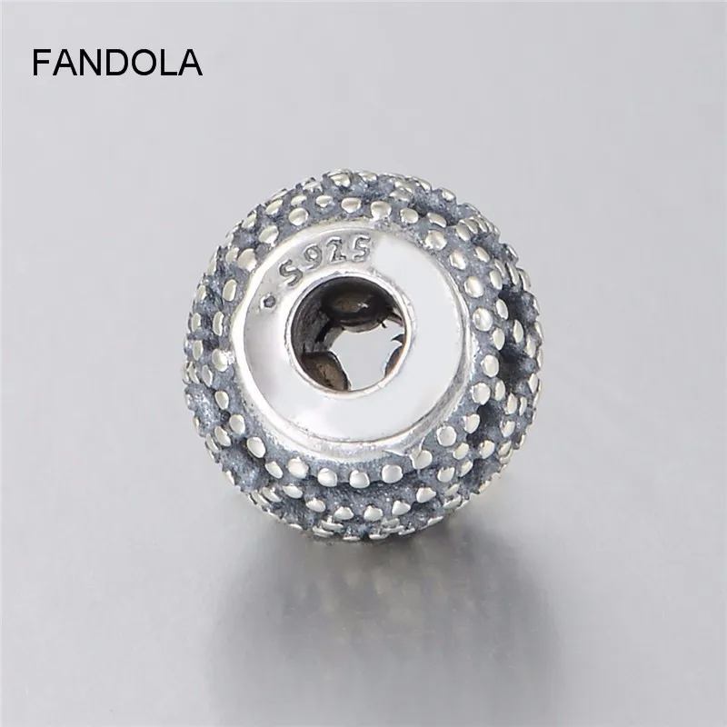 Настоящее 925 пробы Серебряное счастье Шарм Подходит Pandora Essence серебряные браслеты-Обручи 925 ювелирные изделия бусины для изготовления ювелирных изделий