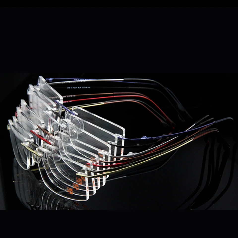 ESNBIE компьютер без оправы Титан очки в оправе для мужчин памяти очков 7 цветов