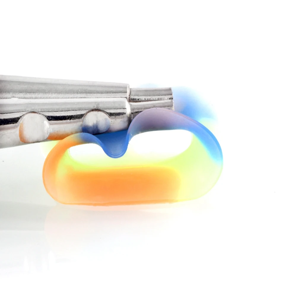 2 шт. гибкий силиконовый Радужный туннель для тела и пробки уха тонкие мягкие