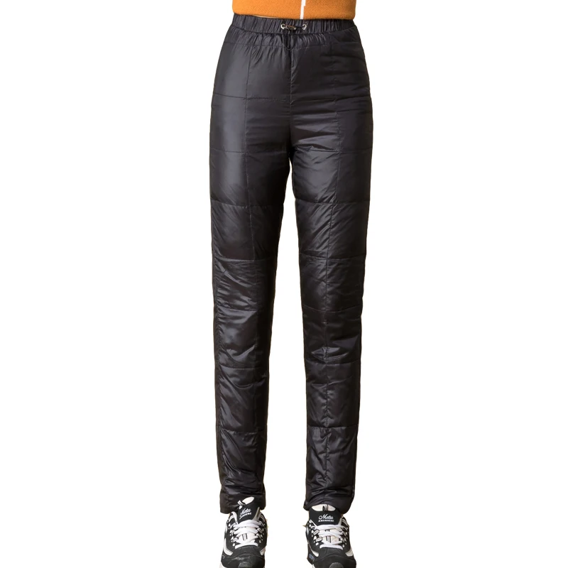 Новинка Осень-зима женские облегающие теплые хлопковые толстые брюки-карандаш