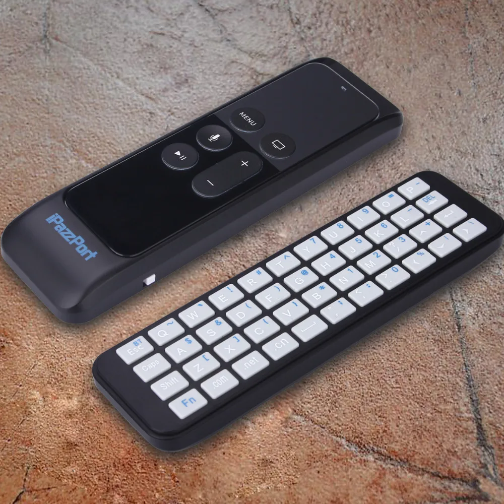 IPazzPort Bluetooth клавиатура для Apple TV 4 го поколения и чехол Siri пульт дистанционного