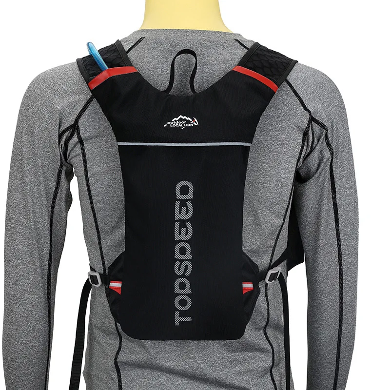 Black 5L Waterproof Bycicle Bag Cycling Hydration Backpack, Women Men MTB bicycle Sport Climbing Backpack Water Bag - Цвет: Black