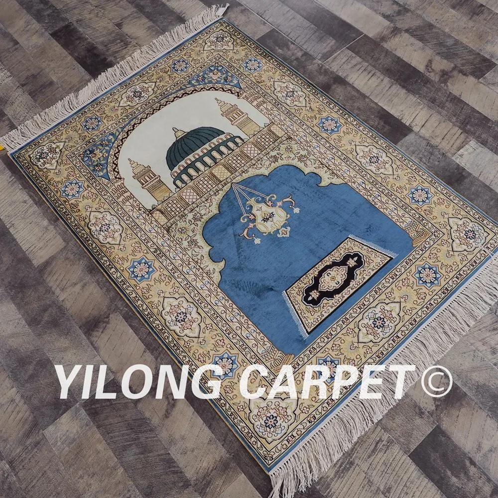 Yilong 2 8 'x 4' восточные коврики винтажный Шелковый Молитвенный ковер ручной