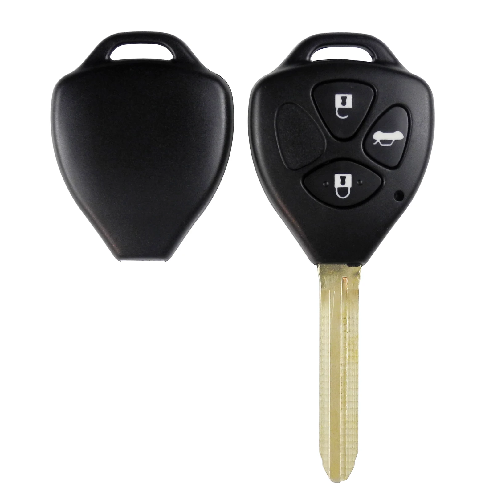 3B Original Key Jingyuqin 2/3 кнопки модифицированный Флип складной чехол для ключей для Toyota Camry Corolla Prado пустой брелок Замена - Количество кнопок: 3B Original Key