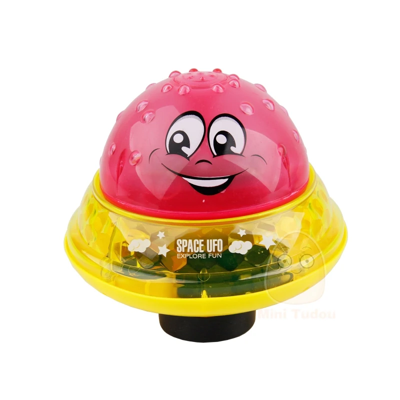 Red Ball Base Игрушки для ванной, светильник с распылителем, вращающийся с душевой кабиной, детские игрушки для детей, для малышей, для плавания, вечерние, для ванной, светодиодный светильник, игрушки - Цвет: Red Ball Base