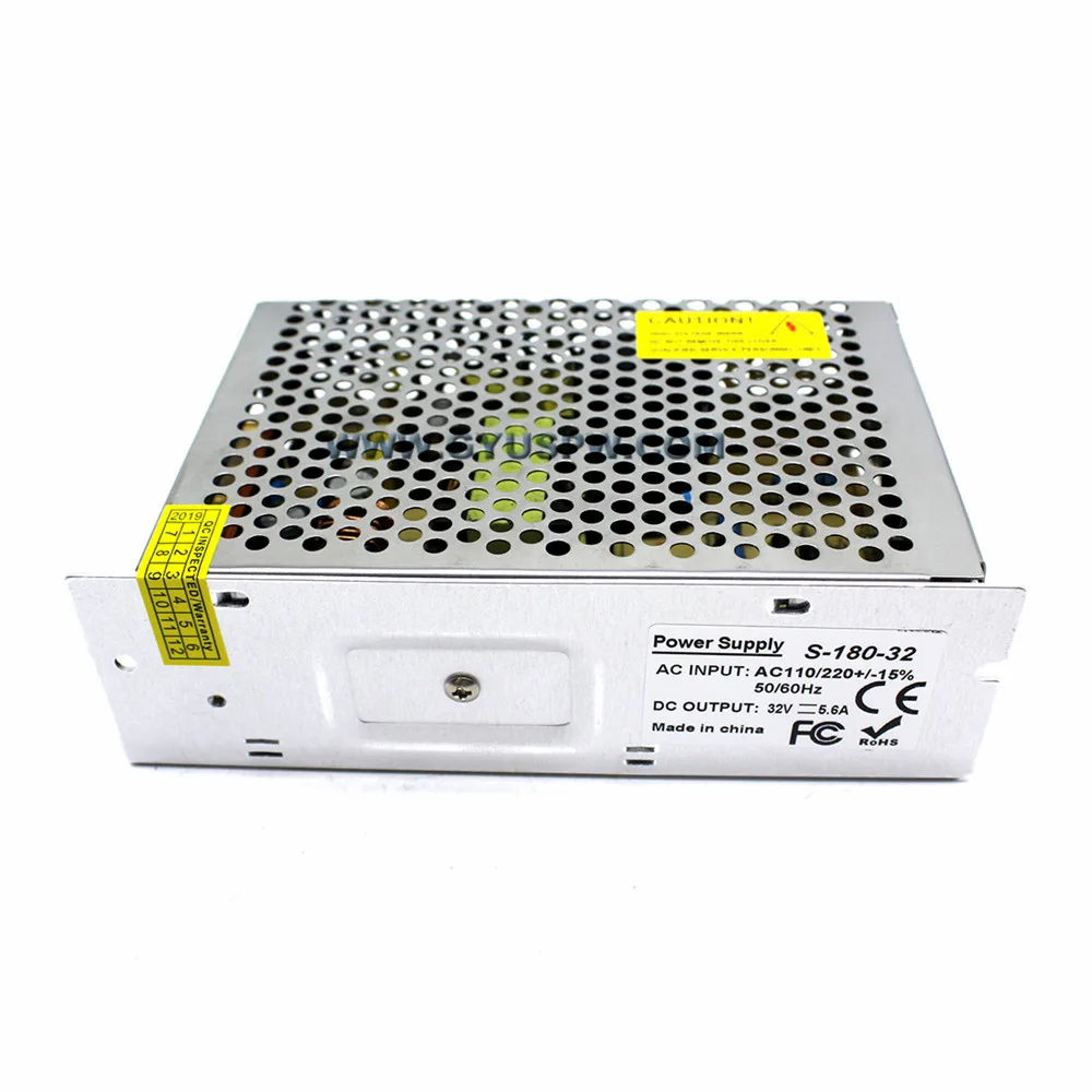 Одиночный выходной источник питания 32V 5.6A 180W импульсный Трансформатор 110V 220V AC DC32V