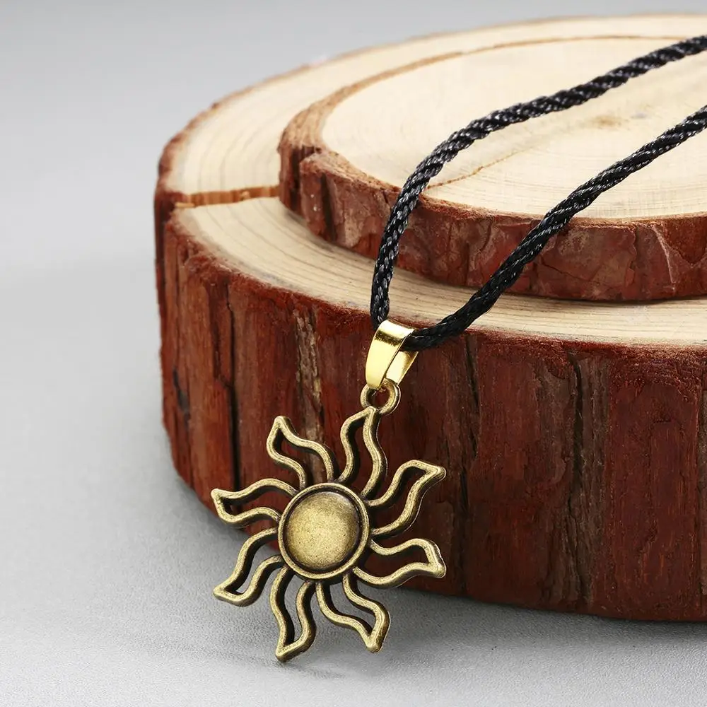 Chereda солнце заявление славянское ожерелье в виде веревочной цепи Геометрическая