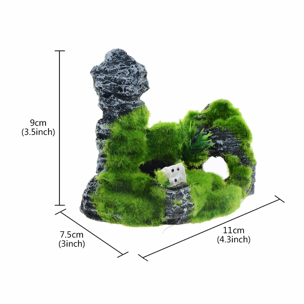 Аквариумный пейзаж с видом на горы украшение в виде скалы для аквариума из смолы