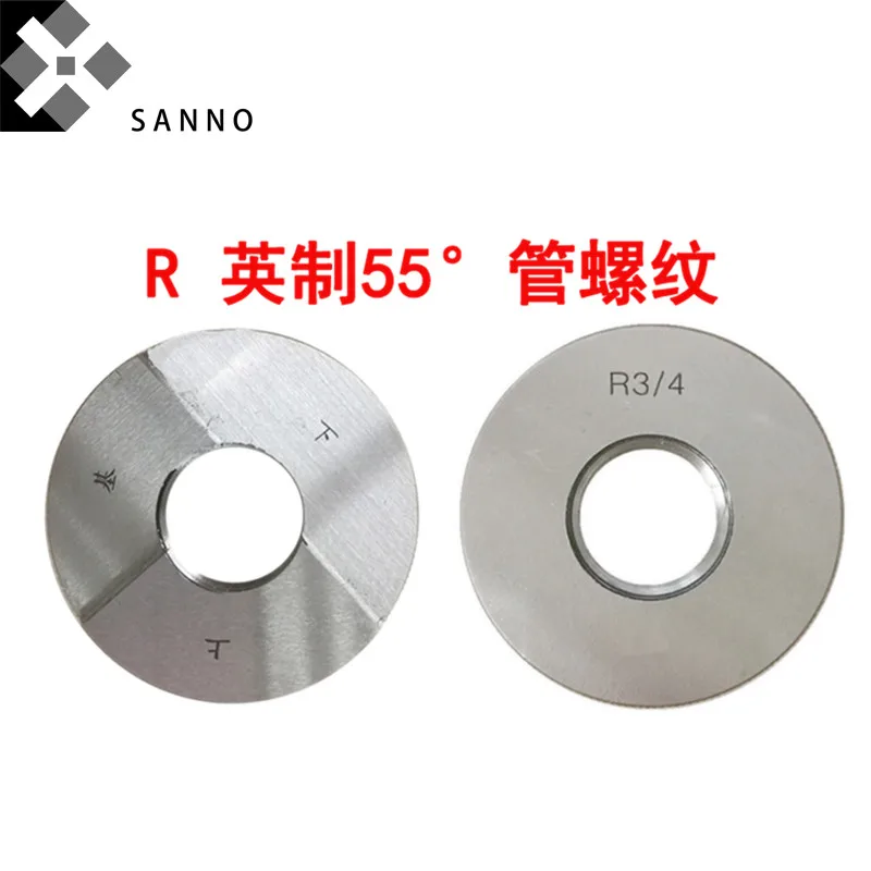 Go no go gauge R1/16 R6 дюймовое Коническое кольцо с резьбой измерительный инструмент 55