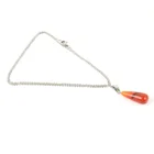 Оптовая продажа, ожерелье из натурального камня зернистой формы, ожерелье из высококачественной нержавеющей стали