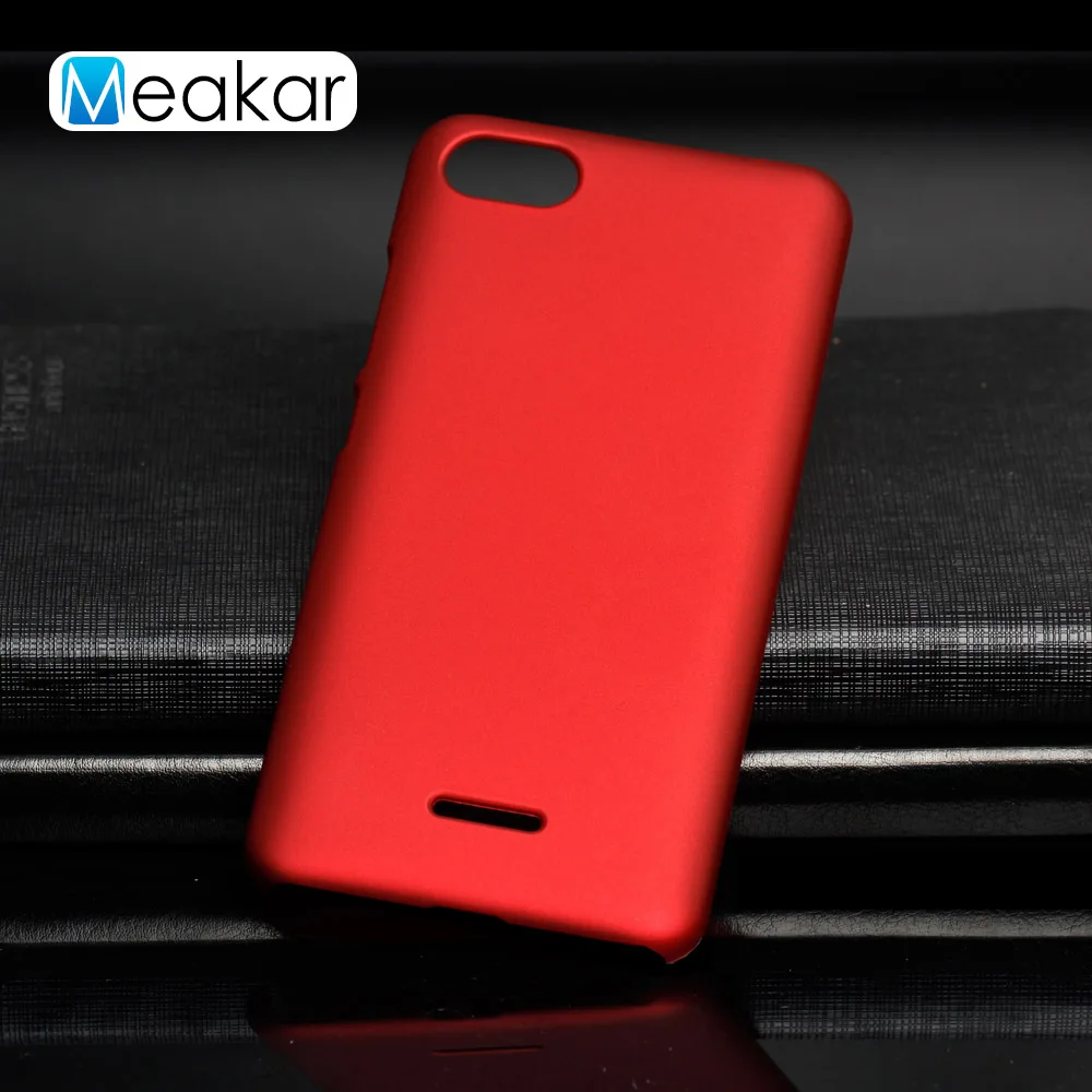 Матовая Пластик Coque 5.45For Xiaomi Redmi 6A чехол для Xiaomi Redmi 6A Redmi6A телефона чехол-лента на заднюю панель - Цвет: Red