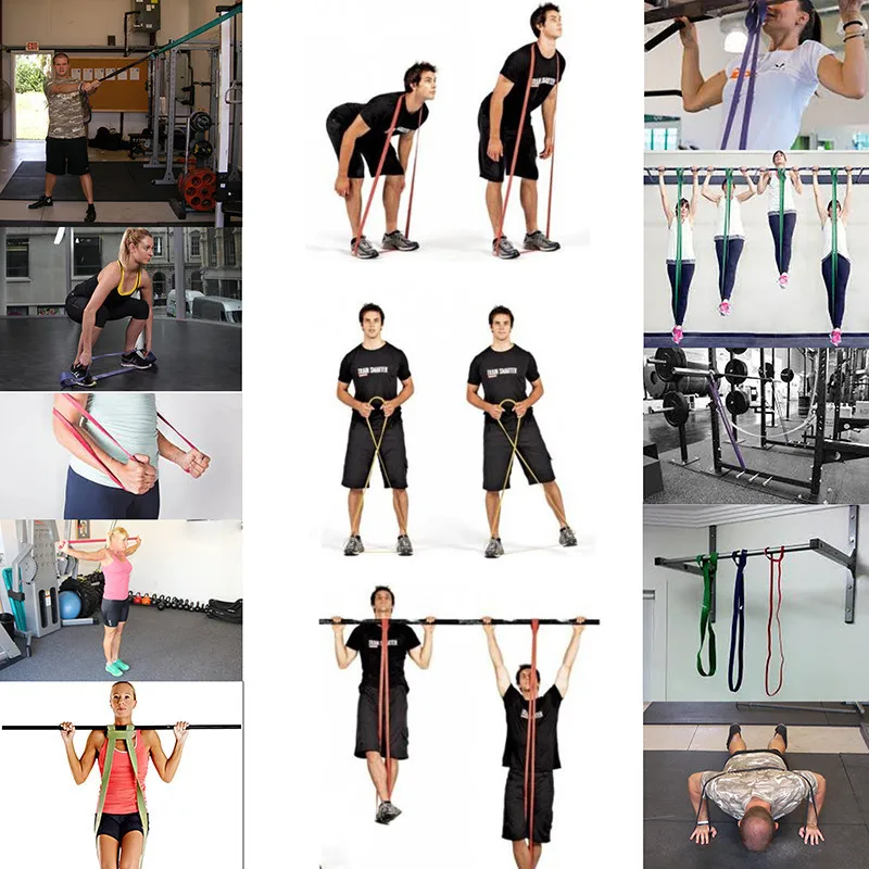 Комплект силовых направляющих из 2 лент для подтягивания латексные резиновые