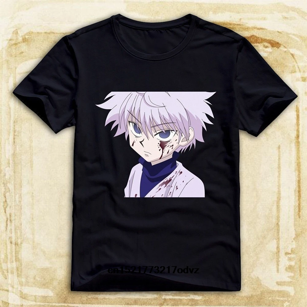 Мужская футболка Hunter X Hunter Killua с круглым вырезом, топы, футболки, футболки с принтом странных вещей, оригинальные футболки
