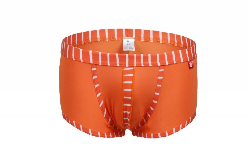 2017 Новый стиль WJ Брендовое мужское Гей Нижнее белье Чистый хлопок цветные полосы