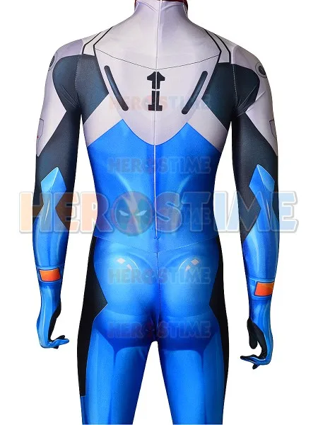 Костюм для косплея Shinji Ikari Plugsuit Аниме Евангелион костюм из спандекса с принтом