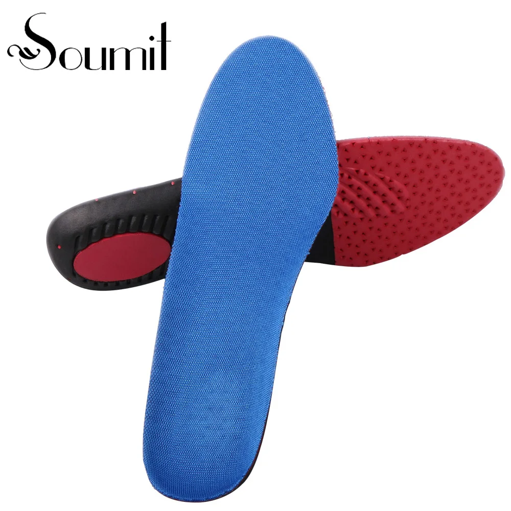 Удобный Гибкий Пот абсорбент Анти Запах Синий ЕВА Вставить Стельки Колодки с