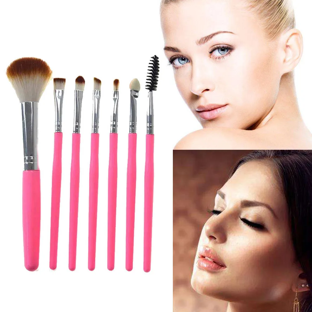 Модный дизайн инструменты для макияжа 7 шт. силиконовая Кисть кисть теней