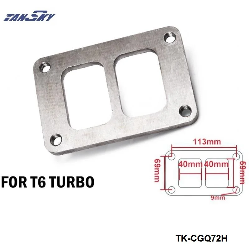 Фланец из нержавеющей стали T6 Turbo двойной свиток толщина 1/2 дюйма|twin scroll|flange