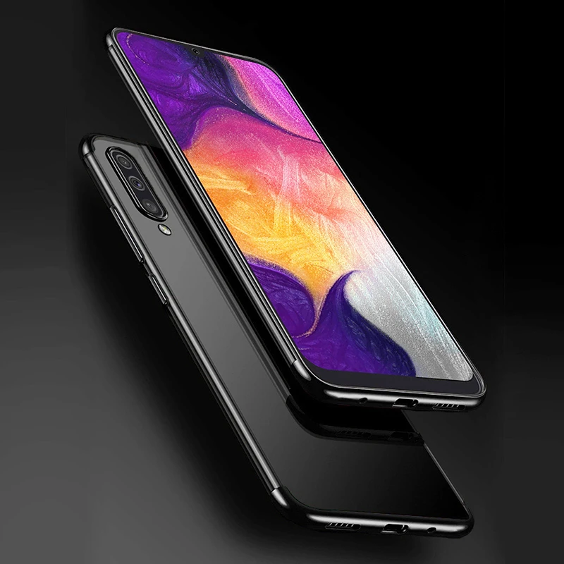 Чехол для samsung Galaxy A50 A20 A40 A70 M10 M20 M30 A10 A30, прозрачный противоударный чехол из мягкого ТПУ