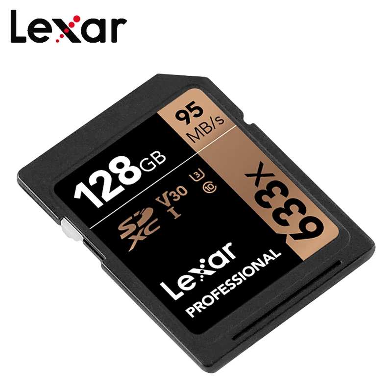 Lexar 128 ГБ sd карта класс 10 оригинальная памяти 633x U3 SDHC SDXC карты камеры 64 Гб UHS I 32 макс
