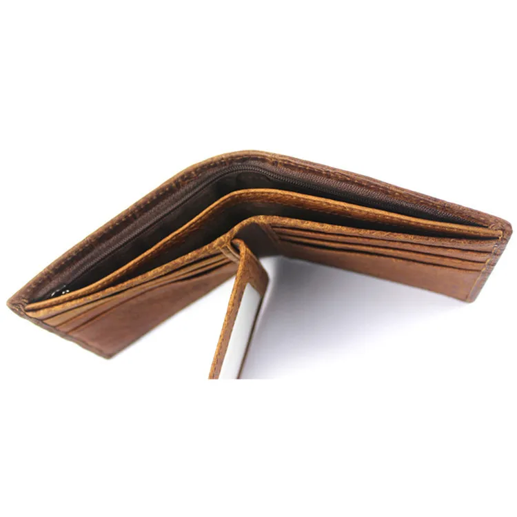 Genuine Leather Men Wallets Crocodile Pattern Short Purses Folding Business Man Portable Male Credit Card Bags Holder | Багаж и сумки