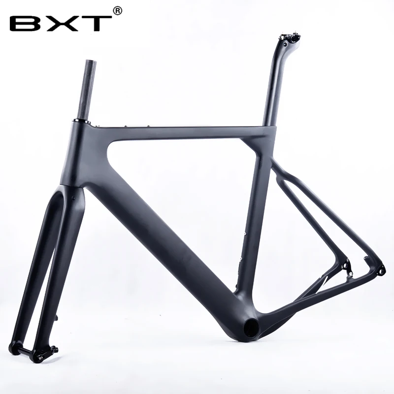 T800 карбоновая дорога MTB гравийная велосипедная Рама через ось 142*12 мм дисковая