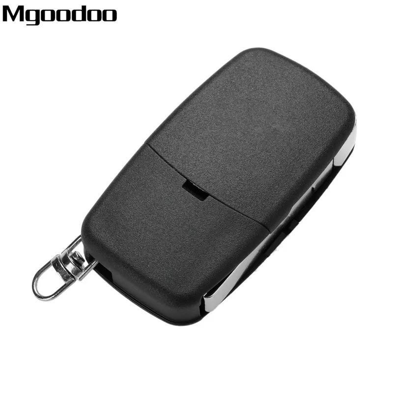 Mgoodoo 2 шт. 433 мГц Auto Дистанционное складной Запись ключа Fob ID48 транспондер чип для Audi A6 TT 4D0837231K старые модели 3 пуговицы