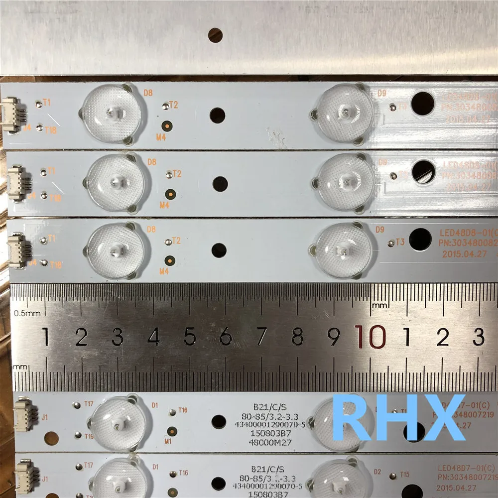 10 шт./лот для Haier 48-дюймовый ЖК-дисплей ТВ использует 48K5 LE48F3000W ЖК-дисплей подсветка светодиодный 48D7-01 30348007215,30348007216