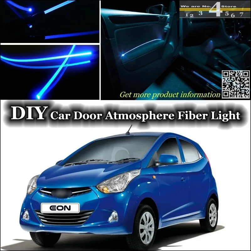 

For Hyundai Atos Eon interior Ambient Light Tuning Atmosphere Fiber Optic Band Lights Inside Door Panel illumination Tuning