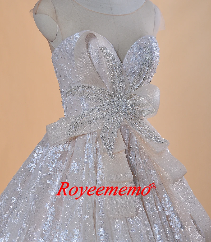 Роскошное блестящее свадебное платье Vestido de Noiva винтажное специальный кружевной