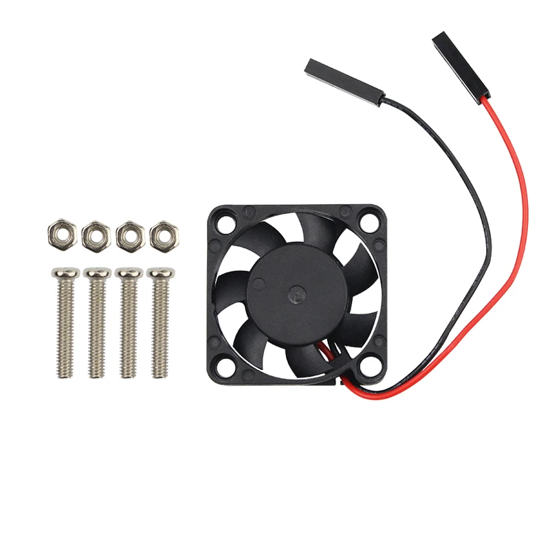 Вентилятор охлаждения Raspberry Pi для процессора регулируемый 3 В 5 Raspbery 4B/3B +/3B Orange