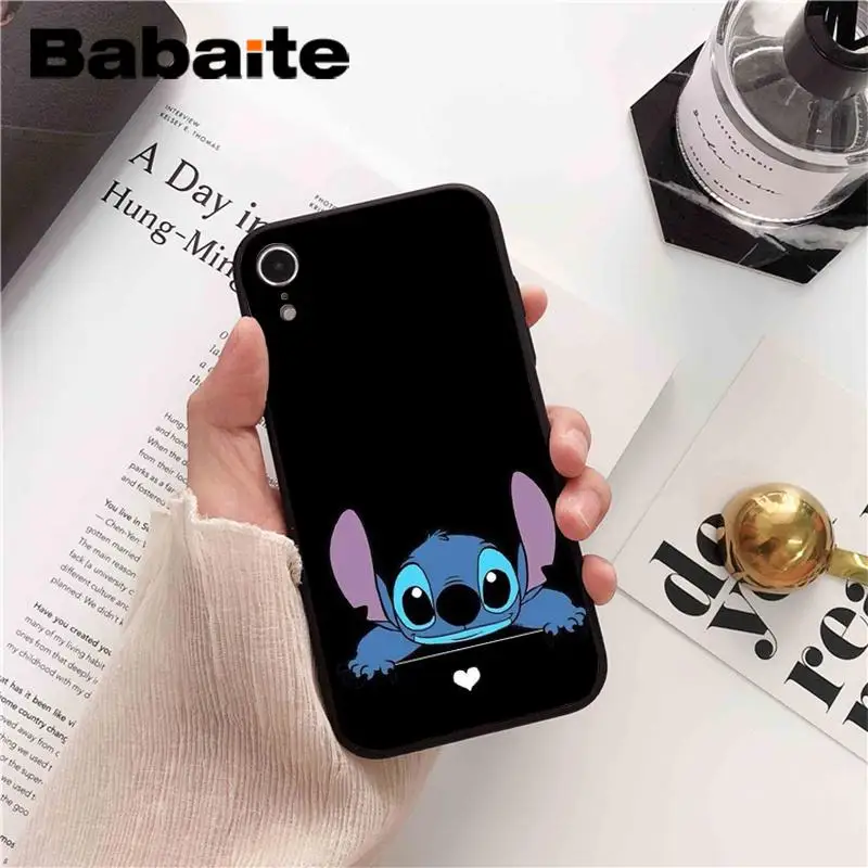 A5 Babaite Lilo Stitch роскошный уникальный дизайн PhoneCase для iPhone 8 7 6 6S Plus X XS MAX 5 5S SE XR 10 Чехол - Цвет: A5