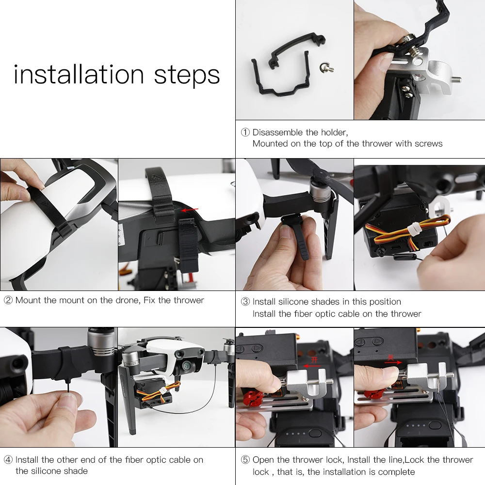 DJI Mavic AIR Drone устройство сброса воздуха Система дистанционного доставки Thrower Полезная нагрузка Drop Refit Pack для DJI Mavic Air
