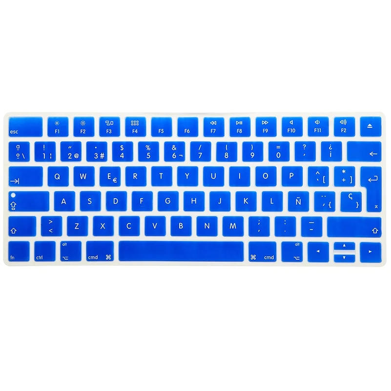 Для iMac Magic Bluetooth клавиатура PC Компьютерная Защита кожи испанская Волшебная Клавиатура силиконовый чехол ЕС ЕВРО ESP - Цвет: darkBlue