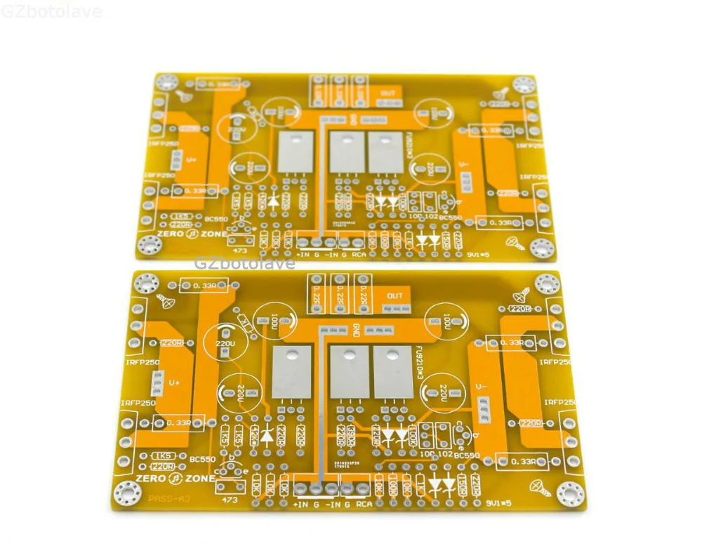 Бесплатная доставка PASS A3 односторонняя пустая Плата усилителя класса А PCB (2
