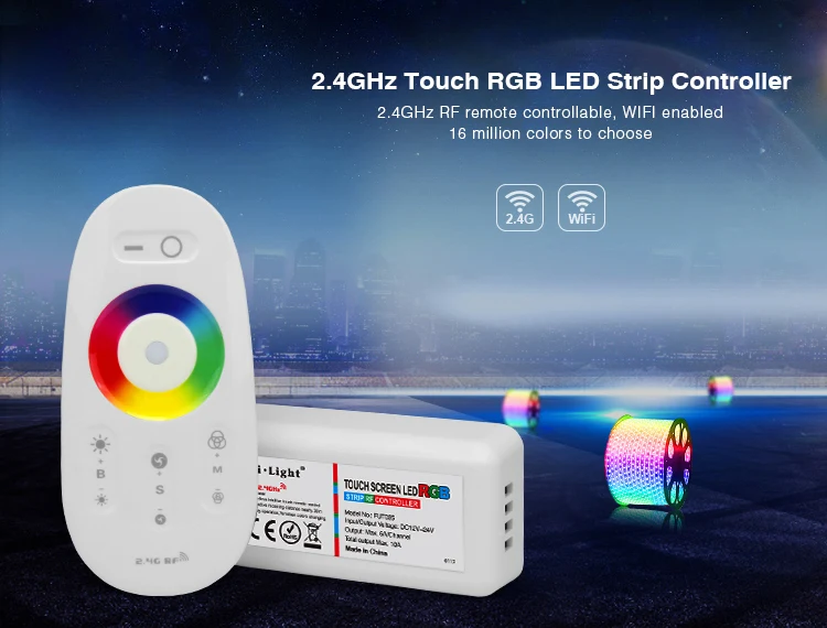 Контроллер светодиодной ленты 2 4 ГГц 1 комплект цвет RGB/RGBW/двойной белый/ручной и