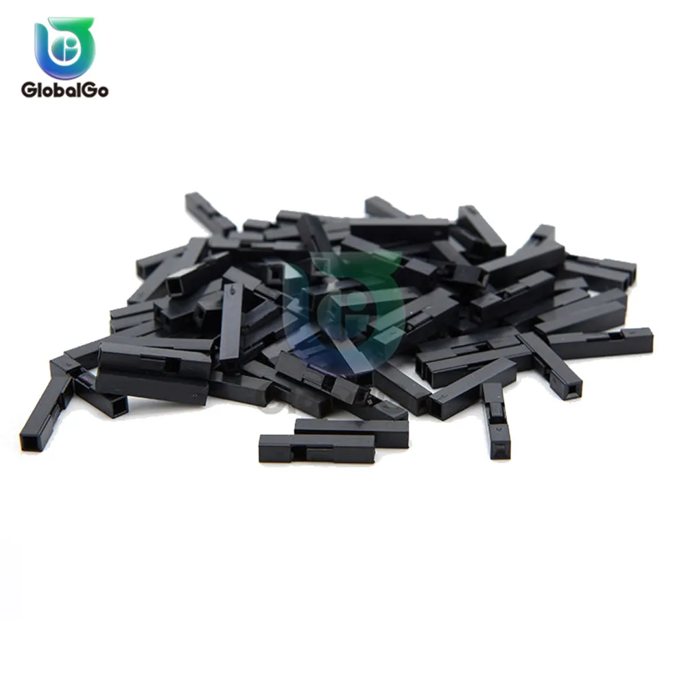 50pcs/Lot 2Pin 1Pin Dupont Plastic Shell Case Jumper Female Wire Cable Housing Connector 2.54mm 1P 2P Plug Header | Обустройство дома